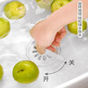 Home KATEI STORY Korean imported plastic sink fruit and vegetable basket kitchen mobile sink sink with handle drain basket green