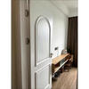 Chongqing Xiaoxiao Wooden Door Arc Buckle French Style Light Luxury Bedroom Flat Opening Solid Wood Composite Paint