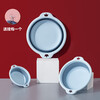 Biyoumei foldable washbasin baby butt basin travel portable mini fruit basin blue small