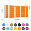 Spurge Intelligent Electronic Storage Cabinet Locker Factory Workshop Unit Locker Self-Encoding System Model 48 Doors Self-Encoding Orange