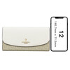 Goldlion Wallet Versatile Multiple Card Slots Coin Clutch Bag Clutch Mobile Phone Bag Valentine's Day Spring Festival Gift Off-White