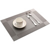 Mengting dining table mat, coffee table mat, anti-scalding mat, PVC western food mat, table mat coaster, 4 pieces 45*30cm 3034
