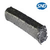 Sennaide graphite packing wire reinforced wear-resistant high temperature and high pressure flexible graphite nickel wire valve packing rope 10*10mm one meter (Grade A)