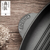 Dianjiang thickened cast iron steak pot wooden handle cast iron striped frying pan uncoated gas stove induction cooker universal 26cm