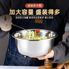 Rice helper stainless steel basin thickened vegetable basin and basin basin kneading basin kitchen soup basin rice basin seasoning marinated meat basin flavor bucket 40cm thick can be heated by induction cooker 1 pack