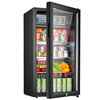 Xinfei (Frestec) ice bar refrigerated cabinet fresh cabinet European style constant temperature red wine cabinet hotel home living room refrigerator mini small single door office fresh display display sample tea beverage cabinet 118 liter black liner refrigerated + micro-freezing + with light + lock