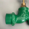 Meng Qier 1 inch cast iron tap water large flow copper core faucet old slow opening flat mouth green painted iron faucet DN25 copper core slow opening faucet 1 pack