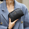 Jules bag for women, crocodile pattern first-layer cowhide clutch bag, long mobile phone bag for women, luxury brand New Year gift, mousse black, light luxury and high-end clutch bag