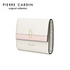 Pierre Cardin Women's Wallet Cowhide Short Card Holder Women's Coin Purse Gift Box Valentine's Day Gift for Wife