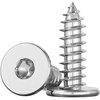 Fengji 304 stainless steel flat head hexagonal self-tapping screws large flat head ultra-thin head screws low-head round head self-tapping screws M4*16-20 pieces