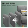 Huakaizhixing sofa bed dual-purpose folding sofa folding bed double-seat technology cloth sofa S96 gray technology cloth 2 meters