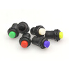 TaoTimeClub DS-428/427 round button switch with locking self-locking non-locking self-reset button 12MM self-locking green button (2 pieces)
