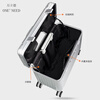 Wanlide's new aluminum-magnesium alloy trolley case photography camera case suitcase suitcase suitcase boarding case 21-inch equipment tool box photography special shooting silver gun + inner bag 21 inches