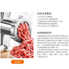 Fully suitable manual meat grinder, multi-functional household sausage enema machine, hand-cranked small vegetable mincer, stainless steel blade grinder