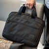 Liangshan briefcase men's laptop bag simple business casual commuter bag ballistic nylon men's handbag black without shoulder strap 14 inches