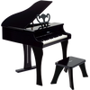Hape Children's Piano 30-key Mechanical Piano Music Enlightenment Early Education Toy Baby Home Toy Gift for Boys and Girls 30-Key Mechanical Piano Elegant Black 3-12Y