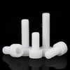 JINGGONG Nylon hex socket screws Plastic cup head screws Plastic hex socket screws Insulation screws M4*12 (50 pieces)