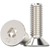 Fengji 12.9 grade nickel-plated high-strength countersunk head hexagonal screws flat head bolts M2M3M4M5M6M8M10M12mm M4*10 50 pieces