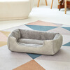 Beichuzhong Dog House Warm Cat House Winter Large, Medium and Small Dog Mat Dog Sleeping Mat All Seasons Dog Bed Teddy Dog House Gray-M 60*45cm Recommended within 15 pounds Add velvet and thicken Add more cotton