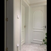 Chongqing Xiaoxiao Wooden Door Arc Buckle French Style Light Luxury Bedroom Flat Opening Solid Wood Composite Paint