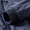JEEP SPIRIT Jeep Jacket Men's Jacket Autumn and Winter Men's Velvet Windproof Casual Stand Collar Top Men's Black XL