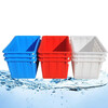Customized thickened large plastic water tank rectangular water storage bucket soaked in tiles aquaculture fish tank 70L90 liters 1 thickened 70 liters blue 51*38*28cm no
