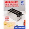Customized stainless steel knife rack, kitchen storage rack, lockable knife box, cabinet with lid, commercial knife holder, knife box, knife storage rack box, extra thick four-grid knife box with lid, extra height model, free lock, height 15cm-model