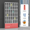 Kaiyuan 50-grid 201 stainless steel water cup cabinet factory workshop employee lounge water cup cabinet tea cup storage cabinet locker KY-SBG06