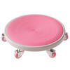COLORFIT Six-Wheel Second Generation Silent Universal Wheel Fitness Abdominal Wheel Abdominal Muscle Sports Equipment Fitness Household Co-branded Sliding Tray Pink-Six Wheels + Extra Large and Thick Support Pad + Thick Kneeling Mat Recommended for Beginners