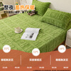 Ruiba thickened milk velvet fitted sheet mattress protector all-inclusive bed sheet tatami bed cover 2024 single child gf bear-green cat-like milk velvet/thermostat lock 90x200cm-single fitted sheet suitable for 5-28cm mattresses