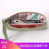 Baoya Mobile Coin Purse Women's Clutch Fabric Wallet Portable Storage Mask Bag Small Handbag Canvas Long Small Bag Light Green Lion Maggi
