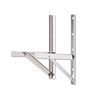 Huili is suitable for Daikin air conditioner outdoor unit bracket 304 thickened stainless steel storage rack 1.5P2P3 outdoor rack triangle 1-1.5P selected thickened version thickness 1.8MM load-bearing 32
