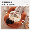 LUCKYSAC Wowo lazy sofa bean bag living room bedroom balcony single small sofa chair human dog kennel standard model maple leaf brown
