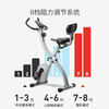 CRYSTAL dynamic bicycle home magnetically controlled silent exercise bike fully foldable indoor horizontal pedal bicycle fitness equipment upgraded silver no elastic rope/full folding