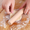 Dimple solid wood rolling pin for household use, rolling pin, dumpling skin artifact, non-stick baking (16cm)