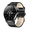 Binger 2025 new model + make and receive calls, smart watch that can answer calls, listen to music, Bluetooth call watch, pay, sports, multi-functional, waterproof, heart rate measurement, heart rate measurement for men and women, astronaut, black leather, deep waterproof + hands-free calls, listen to music, full touch + fast delivery