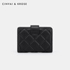 CinvaiKrose Bags Women's Bags Wallet Women's 2025 New Genuine Leather Wallet Niche Design Multi-Card Slot Coin Purse Black