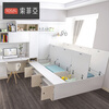 Sophia Japanese tatami bed study furniture double bed tatami desk cabinet integrated storage box bed plank bed Yuan/