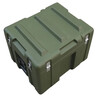 Dingrui new rotomolding box 600*500*400MM plastic tool box large instrument equipment box energy box book storage box military green