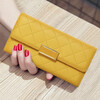 Sephoron New Year Pure Cowhide Long Hand Wallet Women's 2026 New Genuine Leather Valentine's Day Wallet for Mobile Phone Wallet Yellow