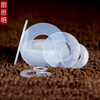 Langsiming white nylon gasket insulated wear-resistant flat pad round plastic hard plastic ultra-thin gasket M3M4M5M6M8M20 2*5*1 (200 pieces)