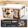 Xitianlong desktop storage box multi-functional storage box toy medicine storage box organizer box smoked ash 16 liters 3 pack