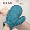 Longwu thickened bath towel men's bath towel to remove mud artifact coarse sand gloves honeycomb grid back rub horny bathroom supplies green thickened bath towel gloves