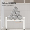 Made in Tokyo, microwave oven rack retractable rack oven countertop storage rack kitchen cooking utensils double layer white