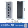 22MM push button switch 5 aluminum alloy 1 hole 2 positions 3 three emergency stop P control junction box 6 pieces metal cast aluminum waterproof opening 65*65 with ears 22mm-5 holes