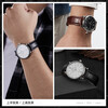 Istrap genuine leather strap for men and women crocodile pattern cowhide suitable for Tissot, Longines, Mido, Citizen, Casio dw, Seiko, Seagull, Fiyada, Armani watch with Leloc bracelet, brown thread, same color thread, rose gold pin buckle, and dial interface width 21mm