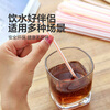 Disposable single straw for adults and children to drink water and milk, food-grade fine straws, replaceable plastic milk tea thick straws, 100 pieces, bendable colorful straws