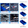 Wanzun Parts Cabinet Drawer-type Tool Cabinet Parts Box Electronic Components Material Screw Classification Storage Cabinet Small Box 100 Drawers Blue Drawer with Door