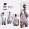 BYFORD men's round neck bottoming shirt cotton knitted underwear short-sleeved T-shirt men's commuting bottoming top casual sweatshirt MW8824 MW8824 white - round neck - plain cylinder with LOGO (recommended) M