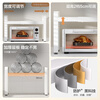 Made in Tokyo, microwave oven rack retractable rack oven countertop storage rack kitchen cooking utensils double layer white